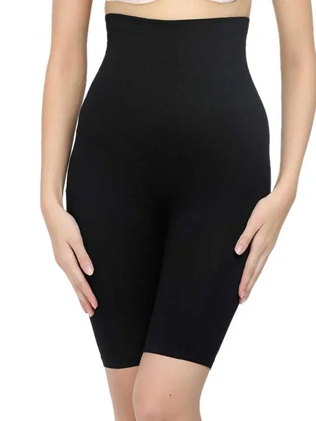 Women’s Cotton Lycra Tummy Control 4-in-1 Blended High Waist Tummy & Thigh Shapewear (S647)