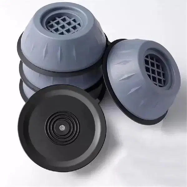 Rubber Anti Vibration Washing Machine Pads, Grey, Pack of 4