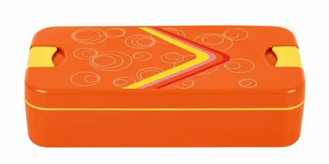 Cello Food Mate Lunch Box , Orange | Leak-Resistant | Easy To Carry | For Office, School & Travel