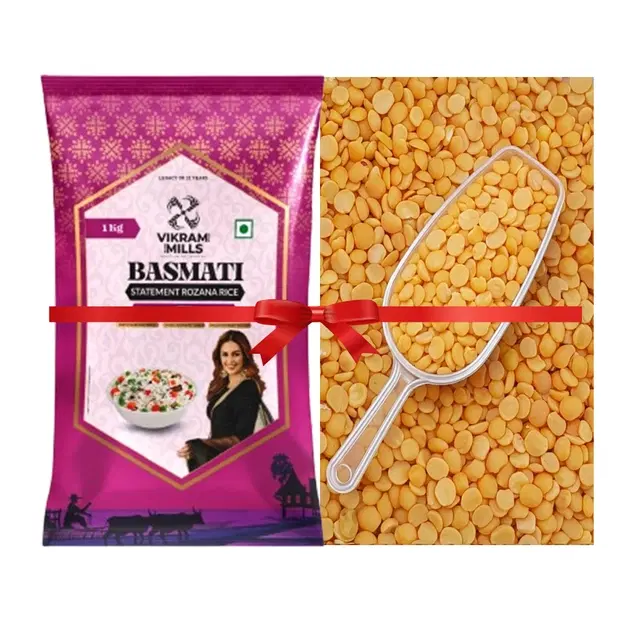 Vikram Mills Statement Rozana Basmati Rice 1 Kg +Arhar Dal 1 Kg - Loose