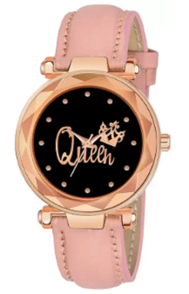 Analog Watch for Women & Girls (Pink)