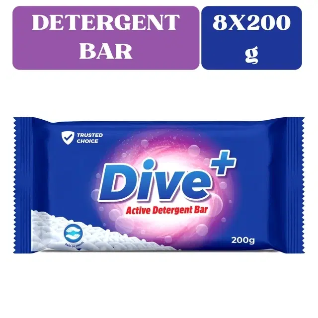 Dive+ Active Detergent Bar 8X200 (Pack of 8)