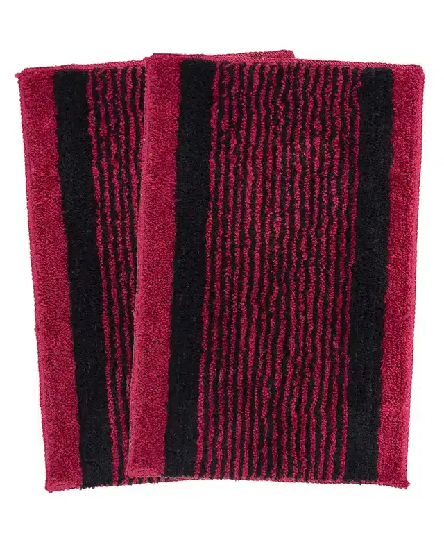 Anti-Skid Bath Mats, Pack of 2, Multicolor, 37x57 cm