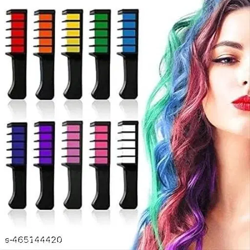 Hair Chalk for Girls Temporary Hair Color, Multicolor, Pack of 12