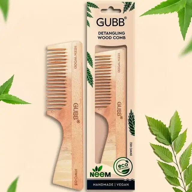 Gubb Detangling Neem Wood Comb