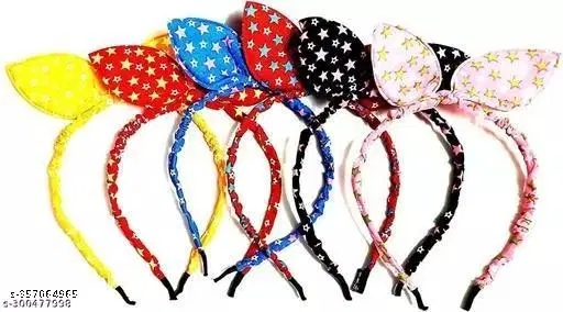 Stylish Hair Bands for Women, Pack of 6 (Multicolor)