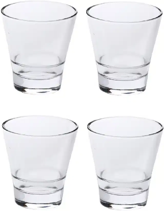 Liquor cum Cocktail Glasses, Transparent, 150 ml, Pack of 4