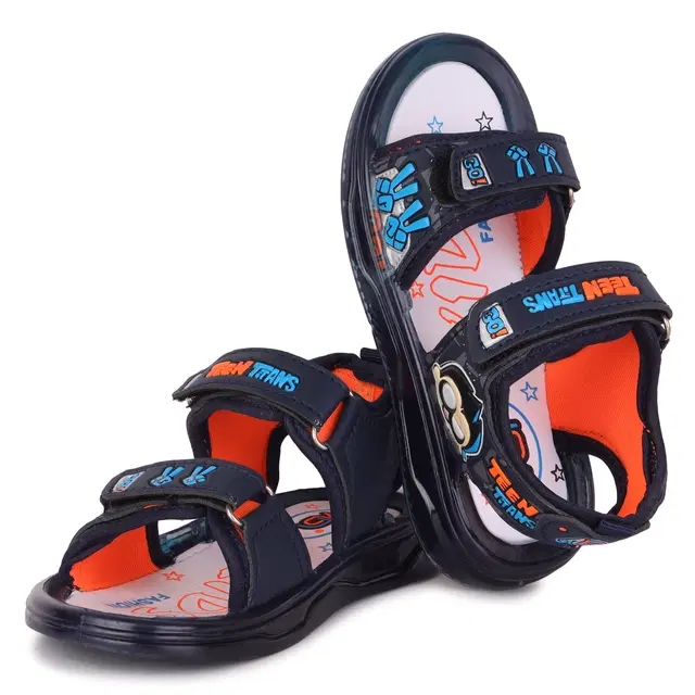 Sandals for Boys (Navy Blue, 8C)