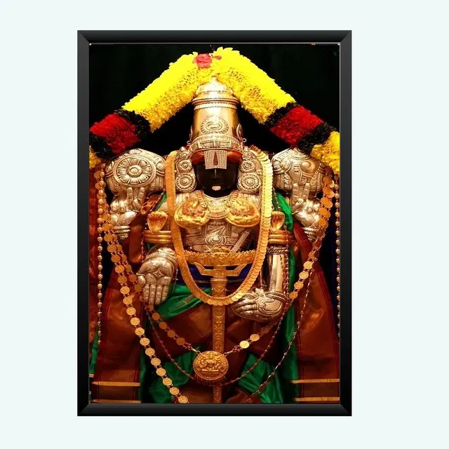 Polyester Photo Frame, Black, 5x7 inches