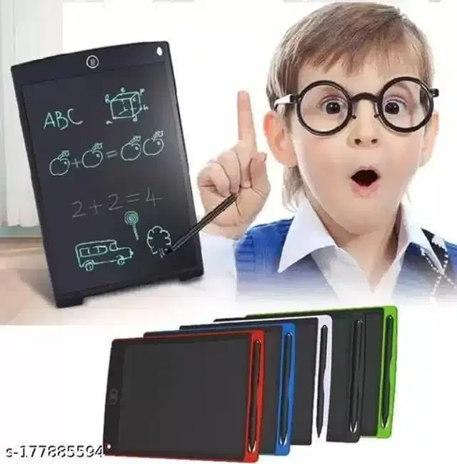 LCD Writing Pad for Kids, Black, 8.5 inches