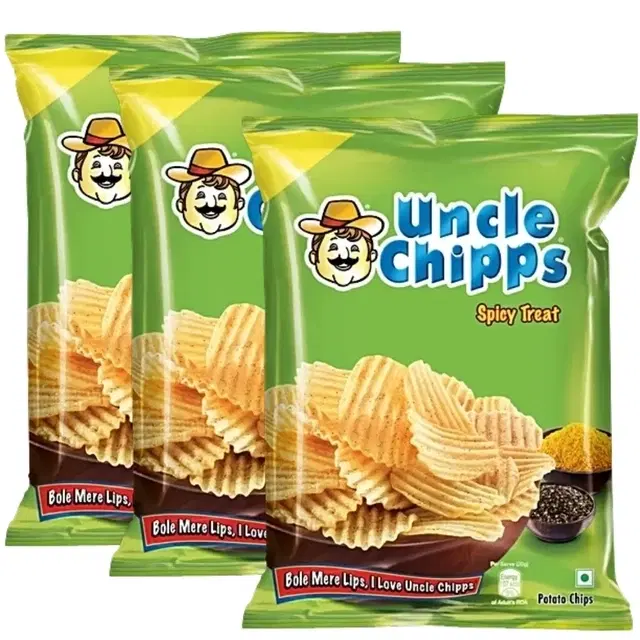 Uncle Chipps - Spicy Treat 3X26.5 g (Set Of 3)