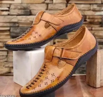 Perforated Kantar Sandals for Men (10, 6)