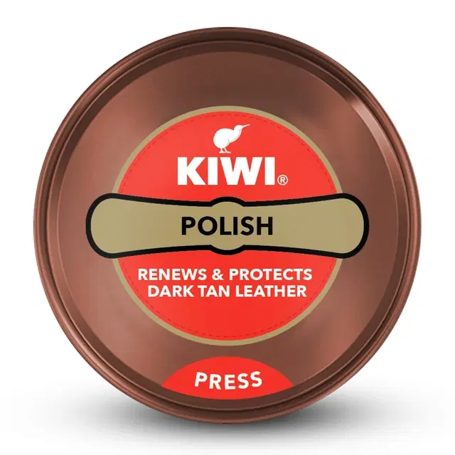 Kiwi Paste Shoe Polish Dark Tan 40 g