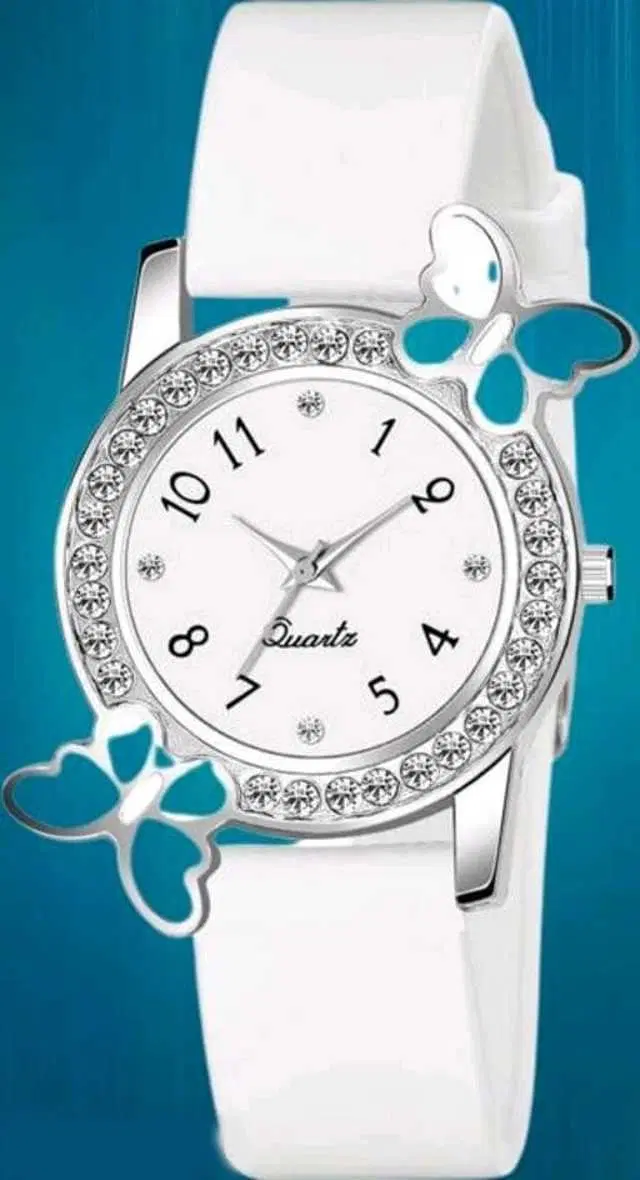 Analog Watch For Womens (White) (WS-12)