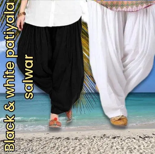 Salwar for Women, Pack of 2 (White, 28)