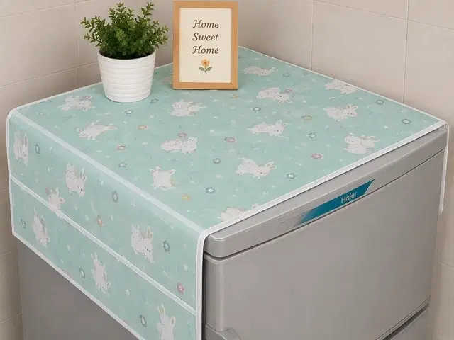 Rabbit Sea Green Proof fridge top cover