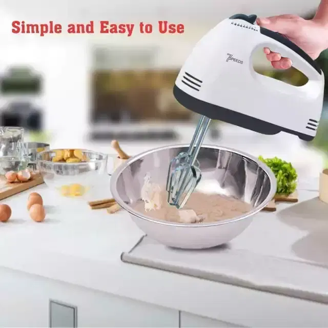 Plastic Compact Hand Electric Mixer Blender For Whipping, Pack of 1, PI-030