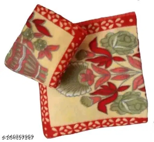 Woolen Queen Size Bedsheet with 2 Pillow Covers, Multicolor, 90x95 inches