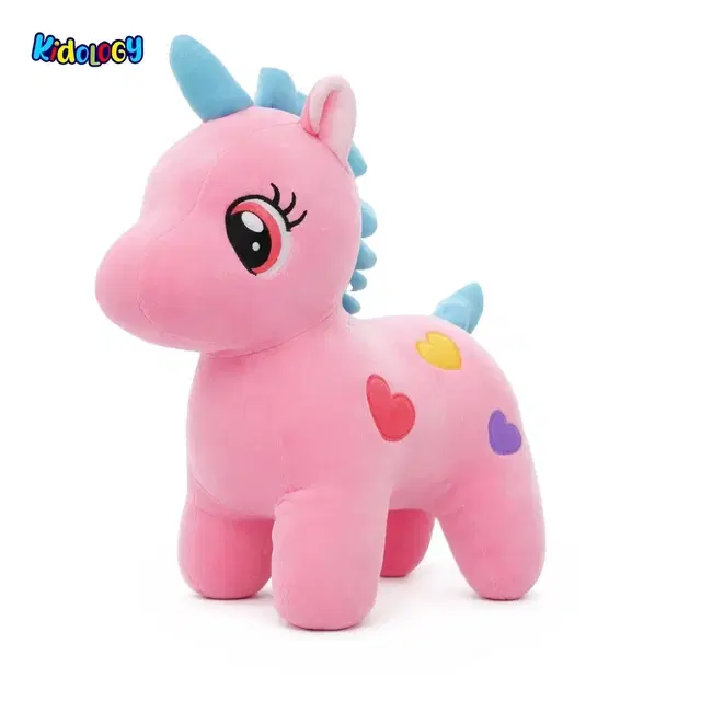 Kidology Unicorn Valentine Plushie Soft Toy Gift, 19 Cm