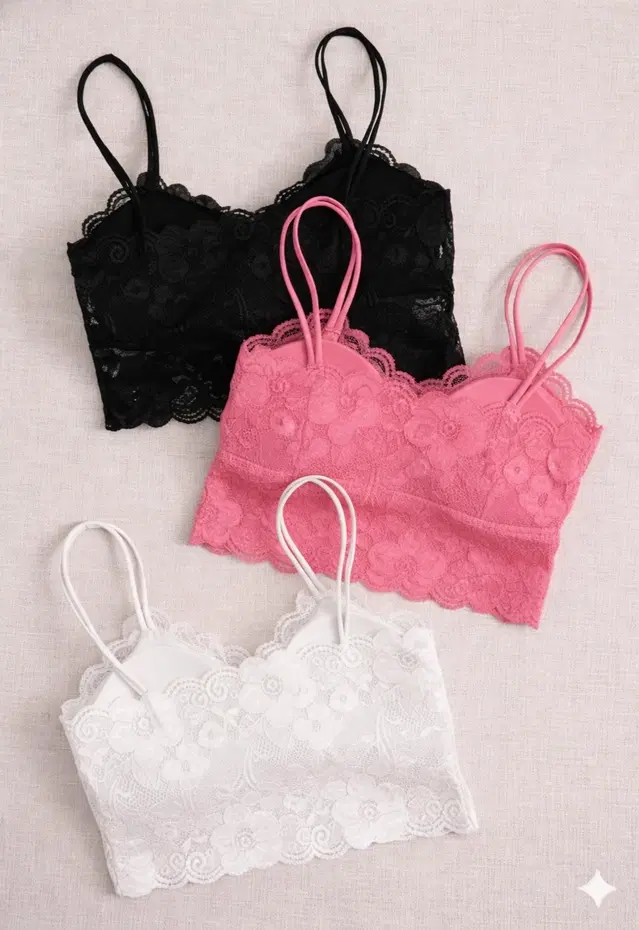 Cotton Solid Padded Bras for Women, Multicolour, Pack of 3 (28)