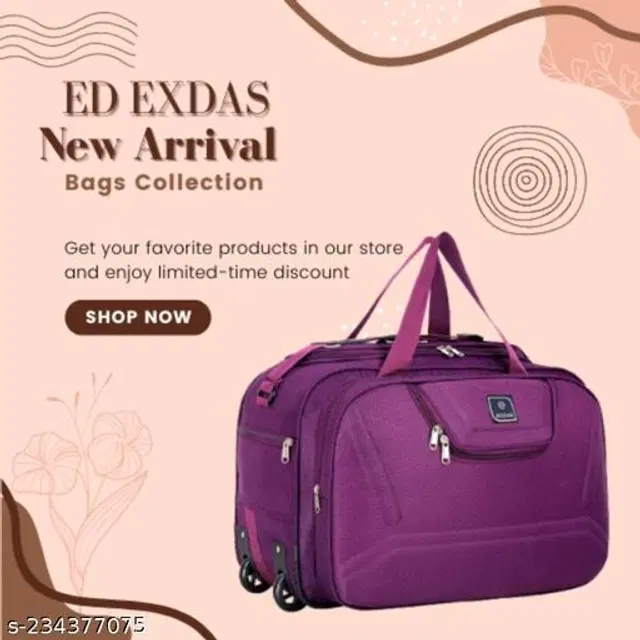 Polyester Duffle Bags, Purple