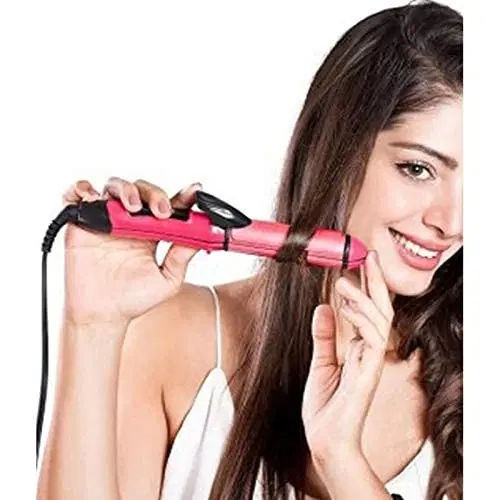 Aluminium 5 in 1 Hair Straightner, Pink
