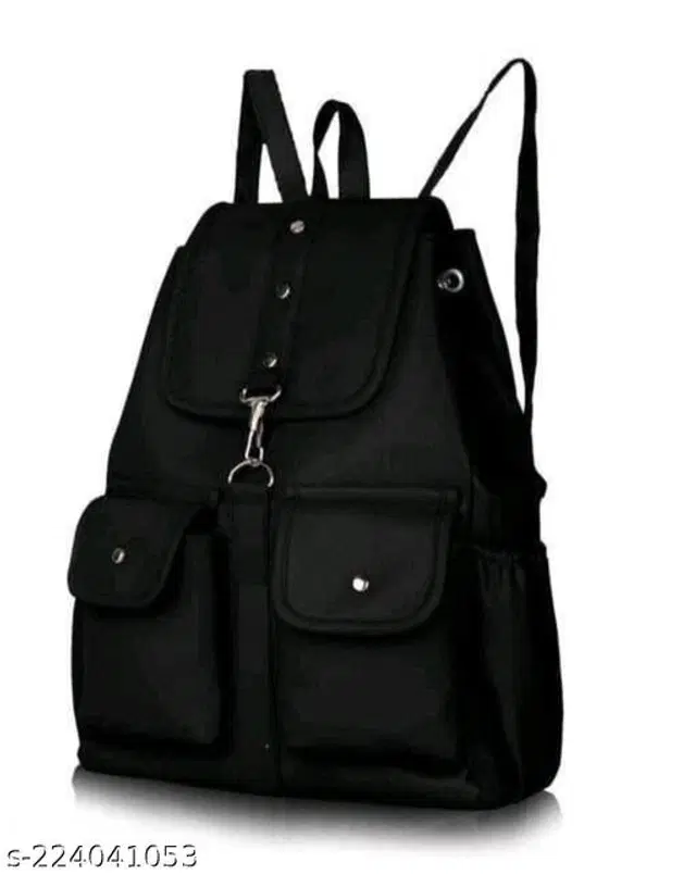 PU Backpack for Women (Black)