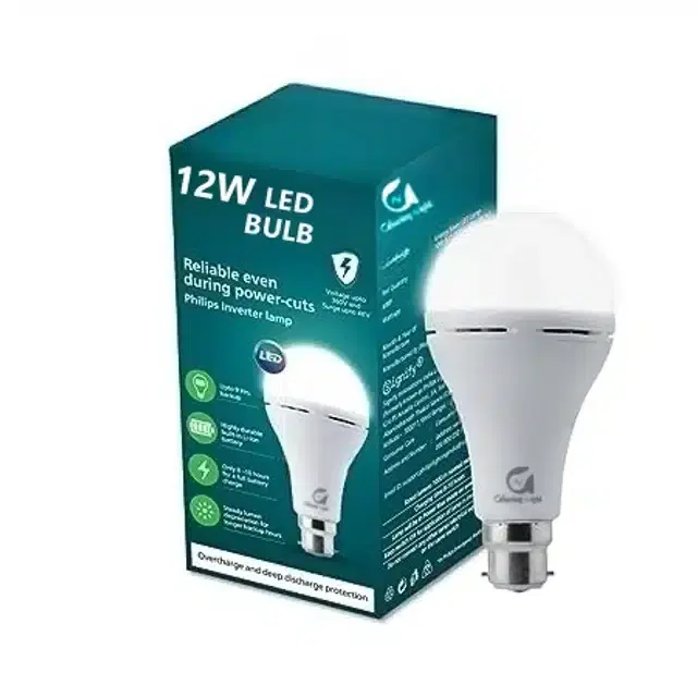 Polycarbonate LED Bulb, White, 12 W