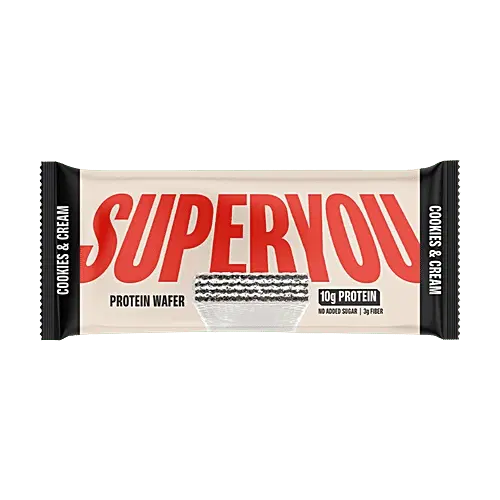Superyou Cookies & Cream 10 g Protein Wafer Bars, 40 g