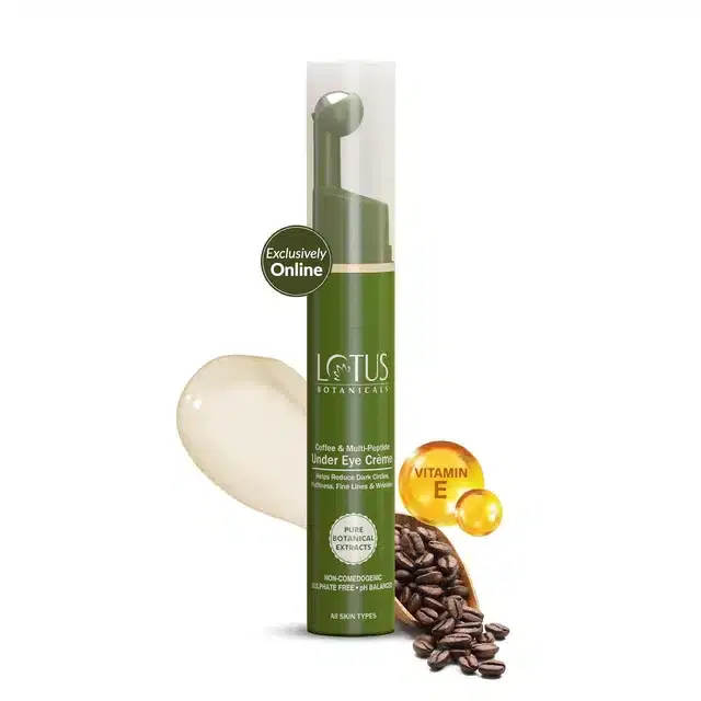 Lotus Botanicals Coffee and Multi-Peptide Under Eye Crème, 15 ml