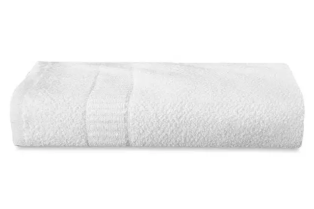 Cotton High Absorbent Antibacterial Bath Towels, White, 60x30 inches