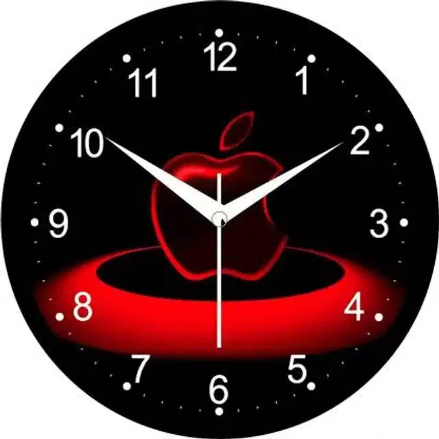 Designer Plastic Wall Clock, Multicolor