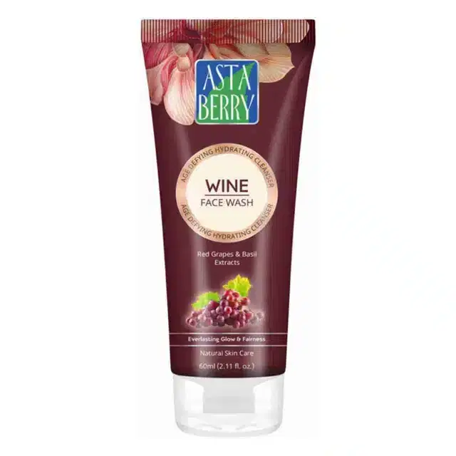 Astaberry Wine Face Wash, 60 ml