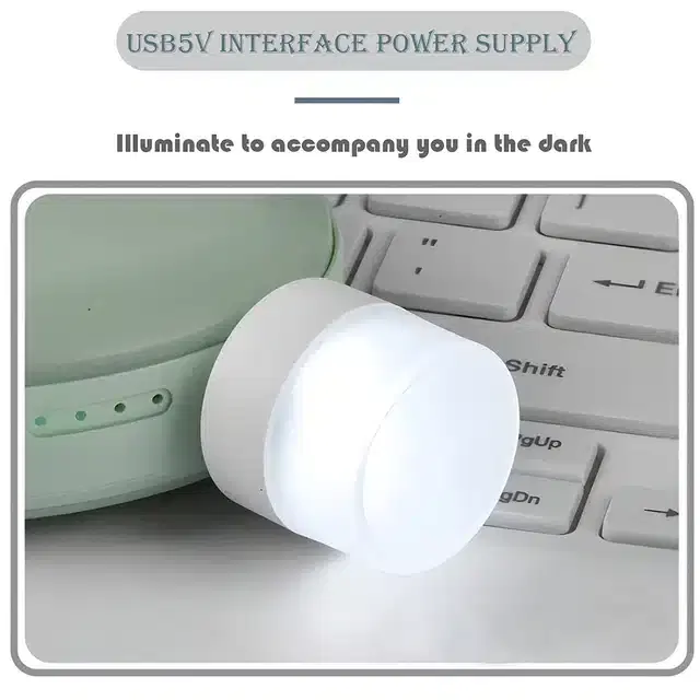 Plug In LED Mini USB Night Light, White