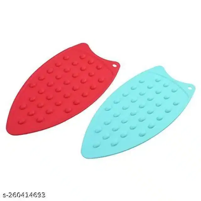 Iron Insulated Pad, Red & Blue, Pack Of 2