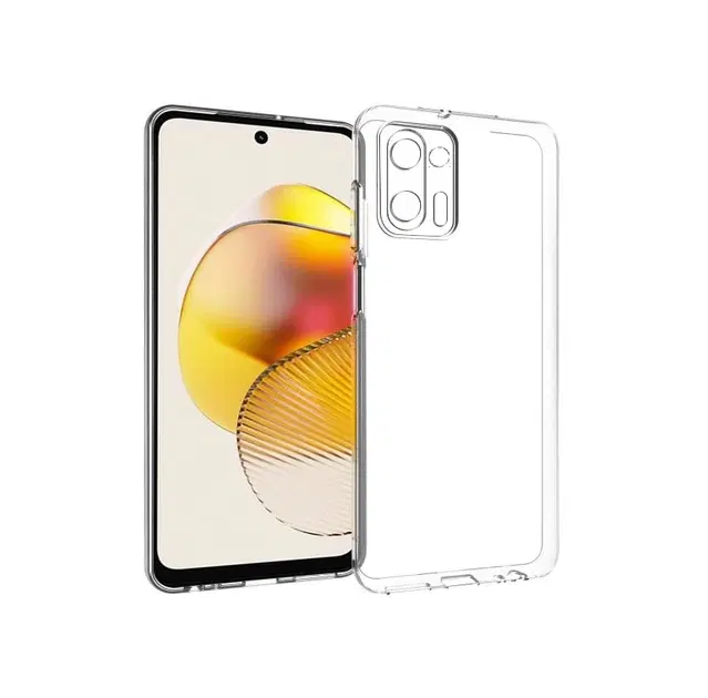 Silicone Mobile Back Cover for Motorola Moto Edge 20 Fusion (Transparent)