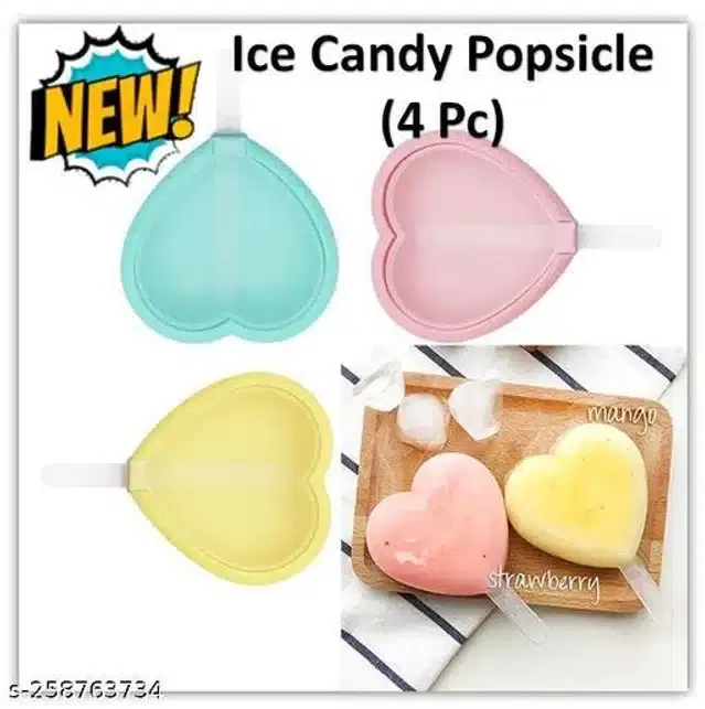 Heart Shape Candy Mould, Multicolor, Pack of 4