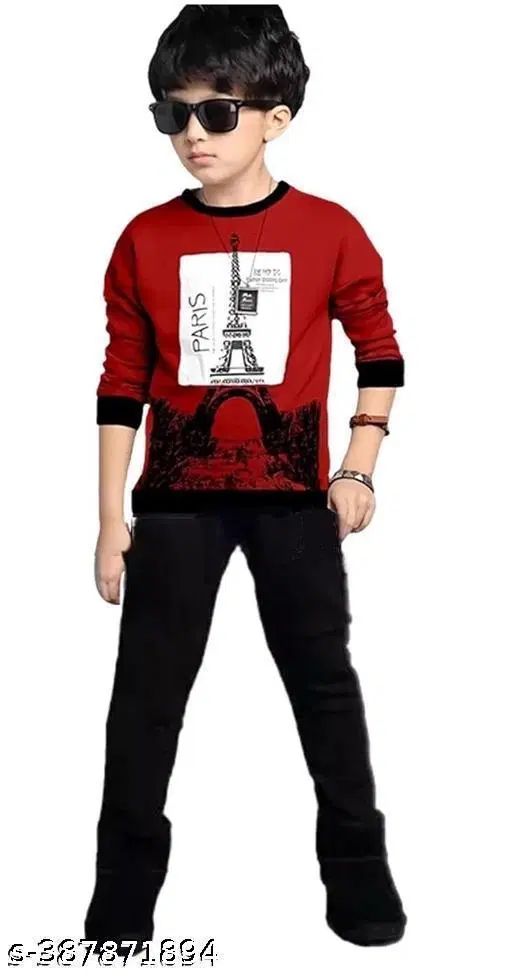 Cotton Clothing Set for Boys, Multicolour (4-5 Years)