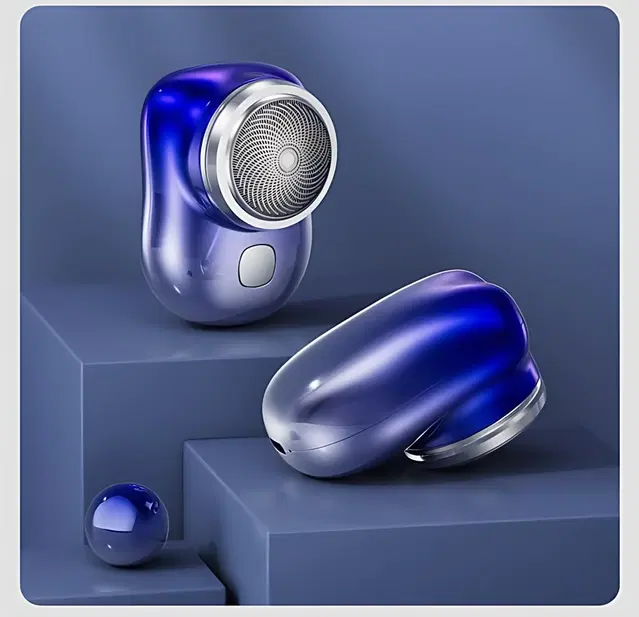 HypeTeck Mini Electric Shaver, Blue