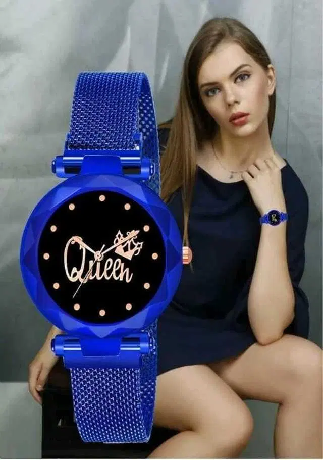 Analog Watch For Womens (Blue) (WS-137)