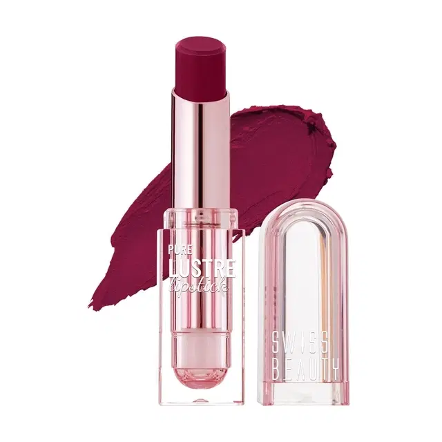 Swiss Beauty Pure Lustre Lipstick, Shade- Mad Maroon, 3.8 g
