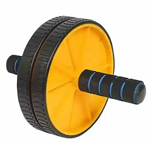 Shopeleven Anti Skid Double Wheel AB Roller Home Gym Equipment Body Toner for Men & Women, Multicolor