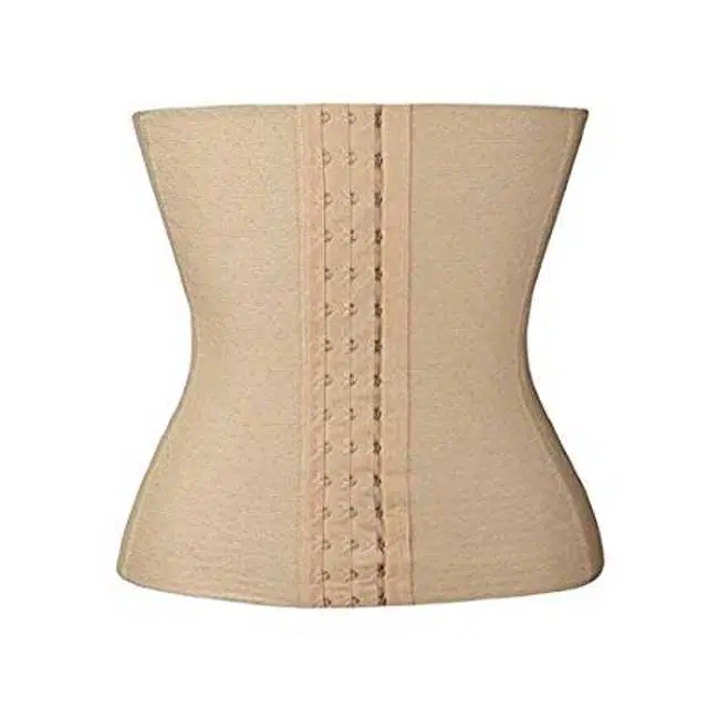 Air Breath Tummy Grip Belt Waist Trainer Trimmer and Slimming Corset 3 Hooks Girdle with Wire Support (S89)