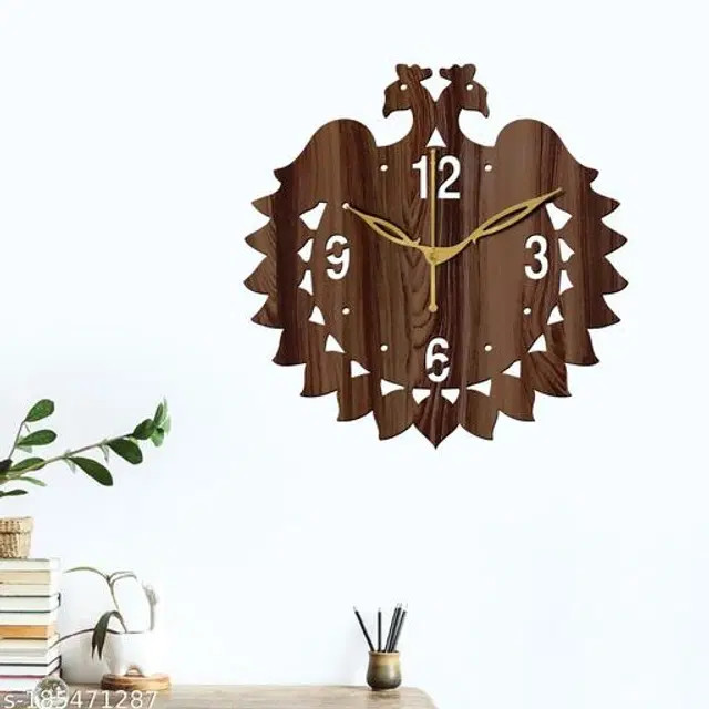 Wooden Wall Clock, Brown