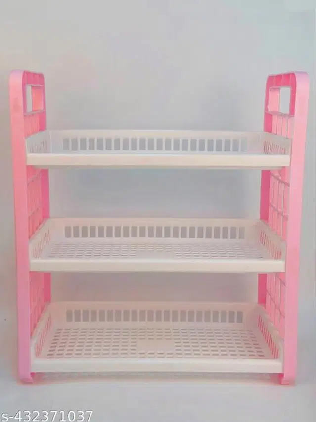 Plastic Multipurpose Storage Rack, Multicolor