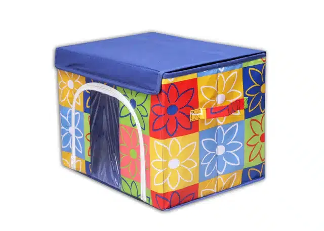 PVC Printed Multipurpose Storage Box, Multicolor