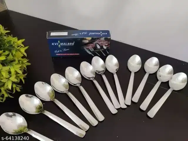 Stainless Steel Table Spoon, Silver, Pack of 20