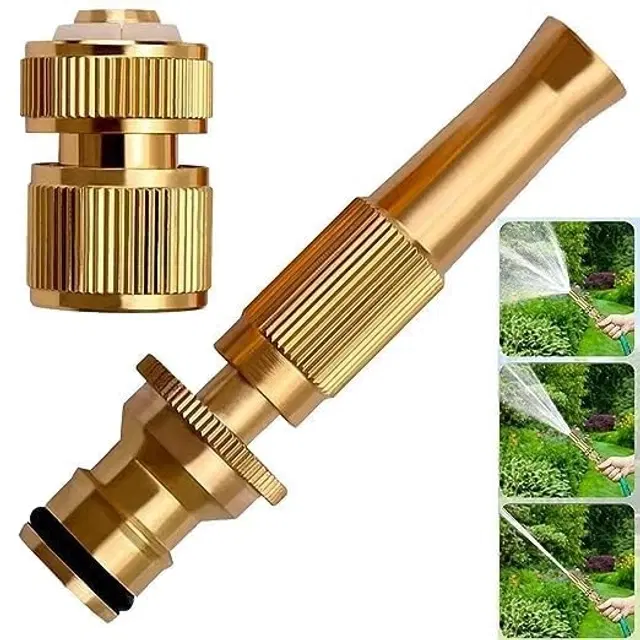 Solid Brass Nozzle, Gold