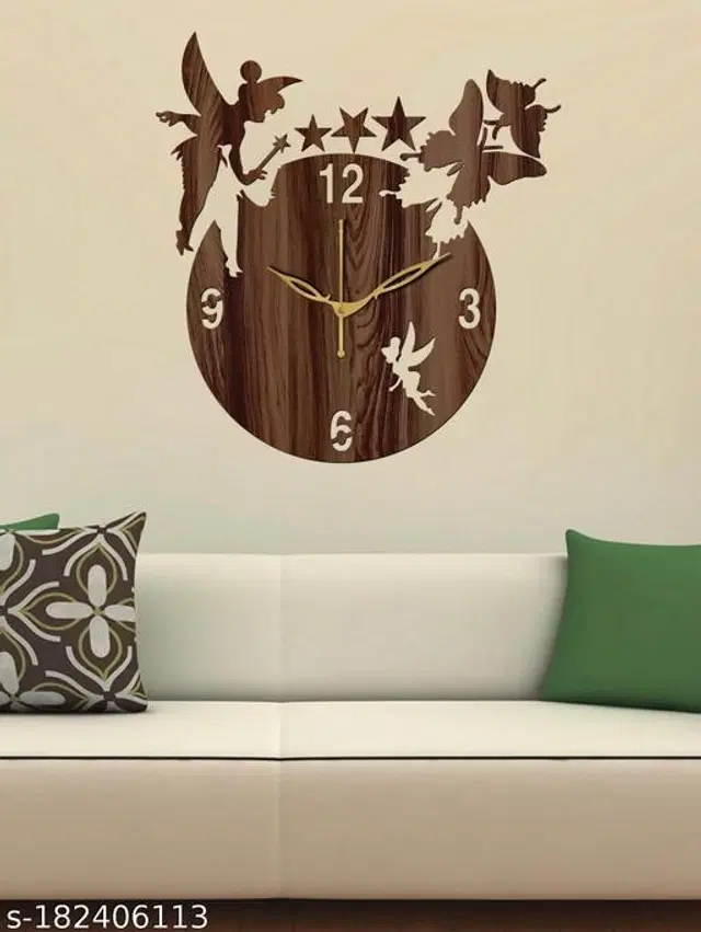 Wooden Wall Clock, Brown