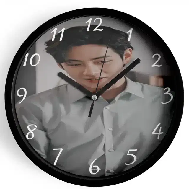 HD Printed Plastic Wall Clock, Multicolor, 10x10 Inches